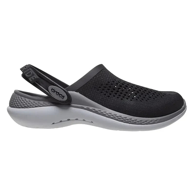 CROCS MEN BLACK/SLATE GREY CLOGS | SKU : 206708-0DD