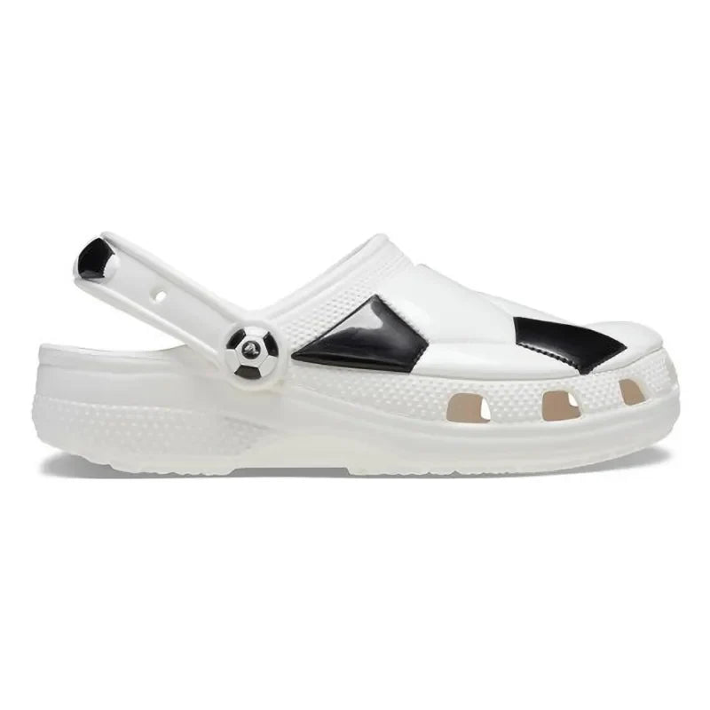 CROCS KIDS WHITE/BLACK CLOGS | SKU : 210023-103