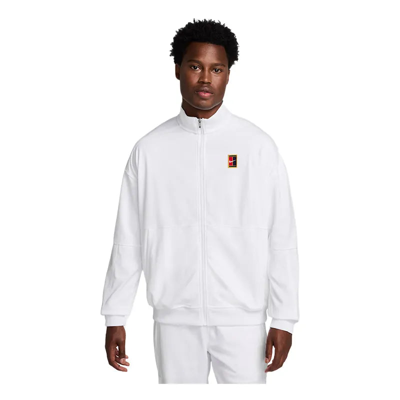 NIKE MEN WHITE HOODED TRACK TOP | SKU : FZ6925-100